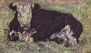 Vincent Van Gogh Liegende Kuh oil painting reproduction